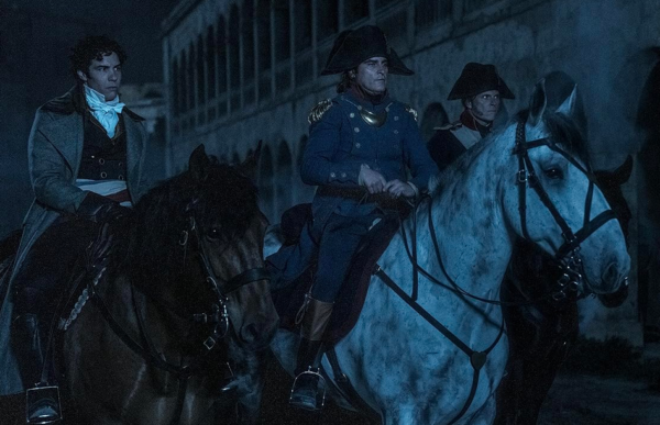 three men on white horses in NAPOLEON