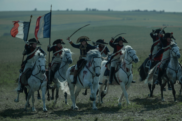 6 soldiers on white horses in NAPOLEON