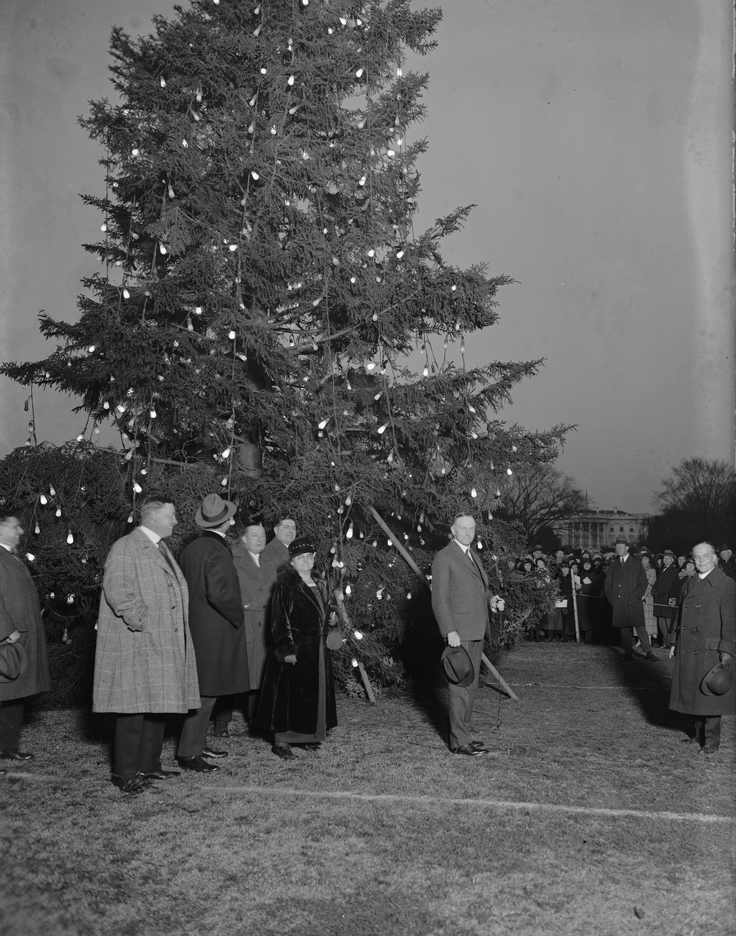 Calvin Coolidge and the lighting of the National Christmas Tree