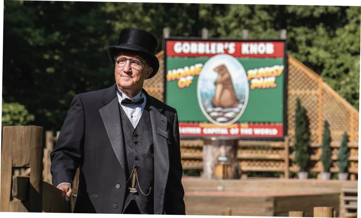 It runs in the family:
Mr. Dunkel’s father
was also president of
the Inner Circle, and
he grew up with the
groundhog showing up
around the house. (Samira Bouaou)