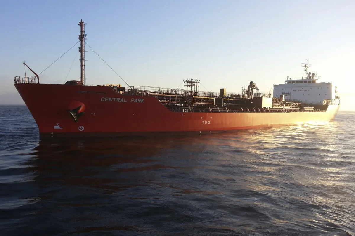 The tanker Central Park in a file photo. (Zodiac Maritime via AP)