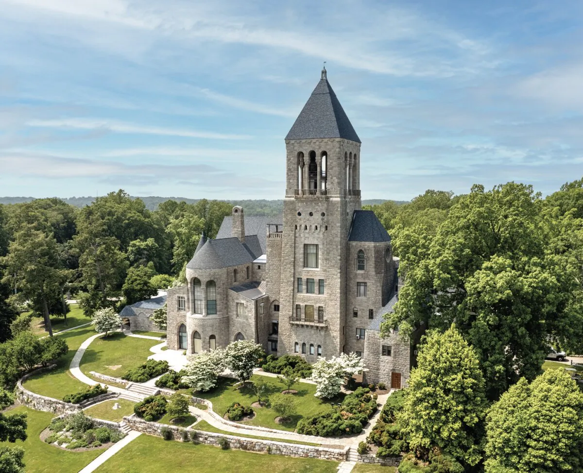 Pitcairn designed
all aspects of the
mansion without any
prior architectural
training. (Glencairn Museum, Bryn Athyn, Pa.)