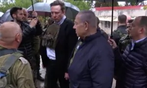 Elon Musk Visits Israeli Kibbutz Attacked by Hamas, Calls for End to Murderous Propaganda