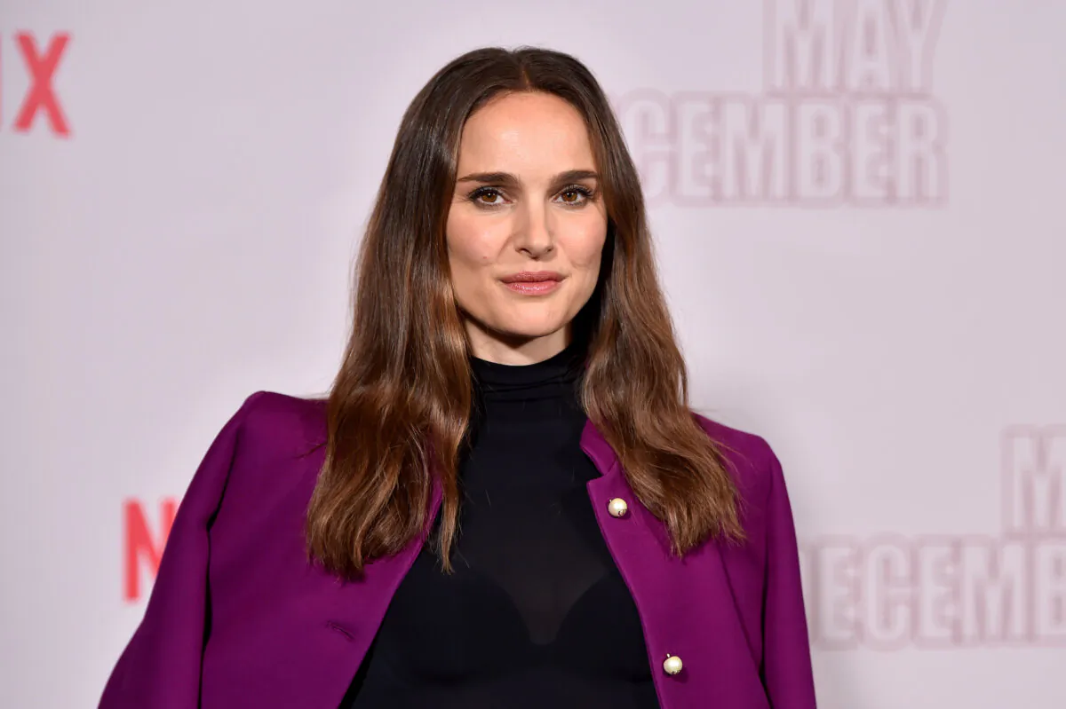 Natalie Portman attends Netflix's "May December" Los Angeles Photo Call at Four Seasons Hotel Los Angeles at Beverly Hills in Los Angeles, California, on Nov. 17, 2023. (Alberto E. Rodriguez/Getty Images)