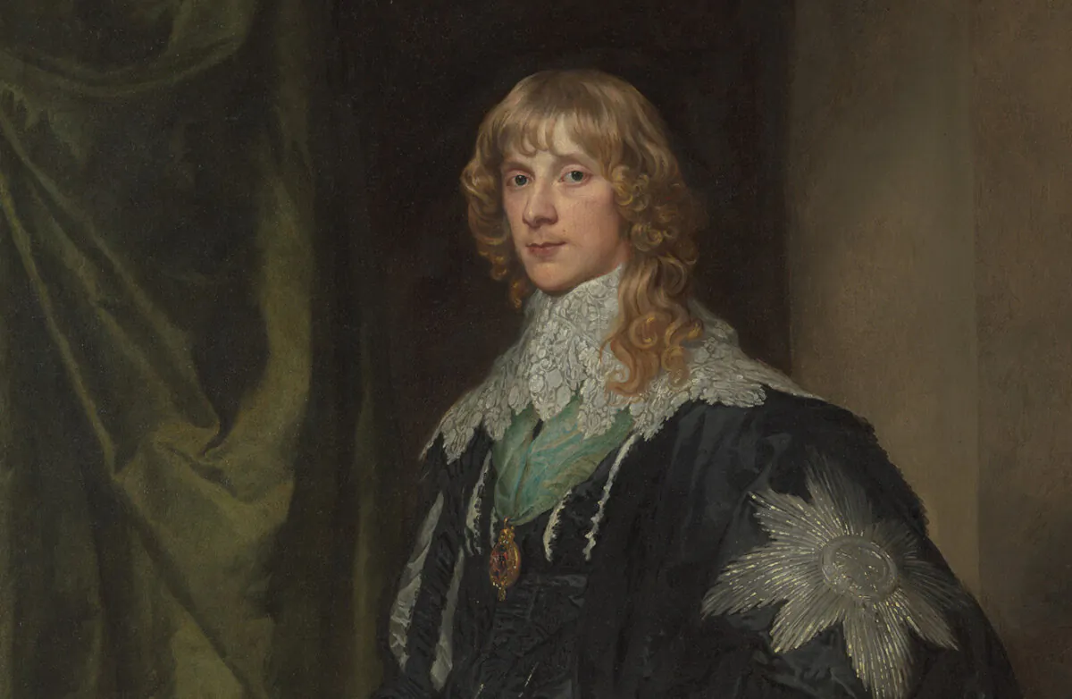 Detail of "James Stuart (1612–1655), Duke of Richmond and Lennox," circa 1633–1635, by Anthony van Dyck. The Metropolitan Museum of Art, New York City. (Public Domain)