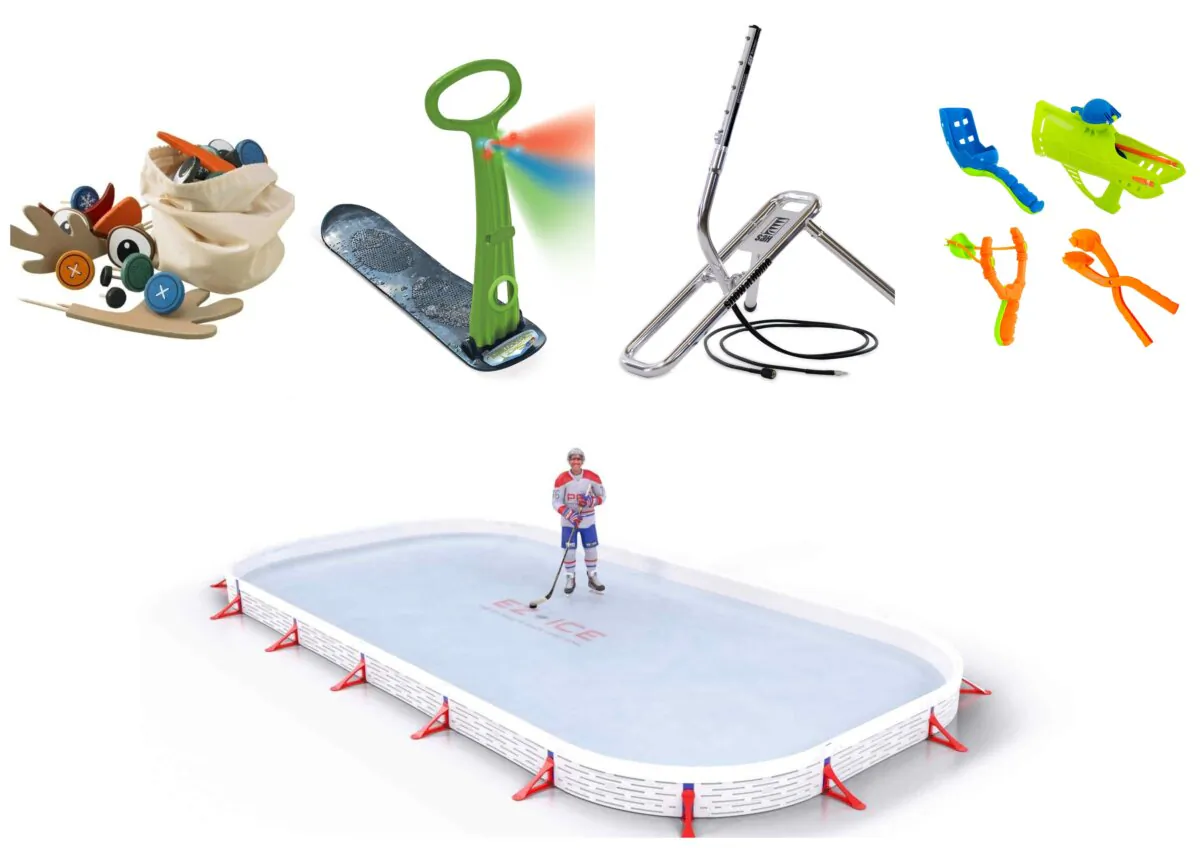 (Courtesy of Ez Ice, L L Bean, Airhead, SG7-Xstream snowmaker, GeoSpace)