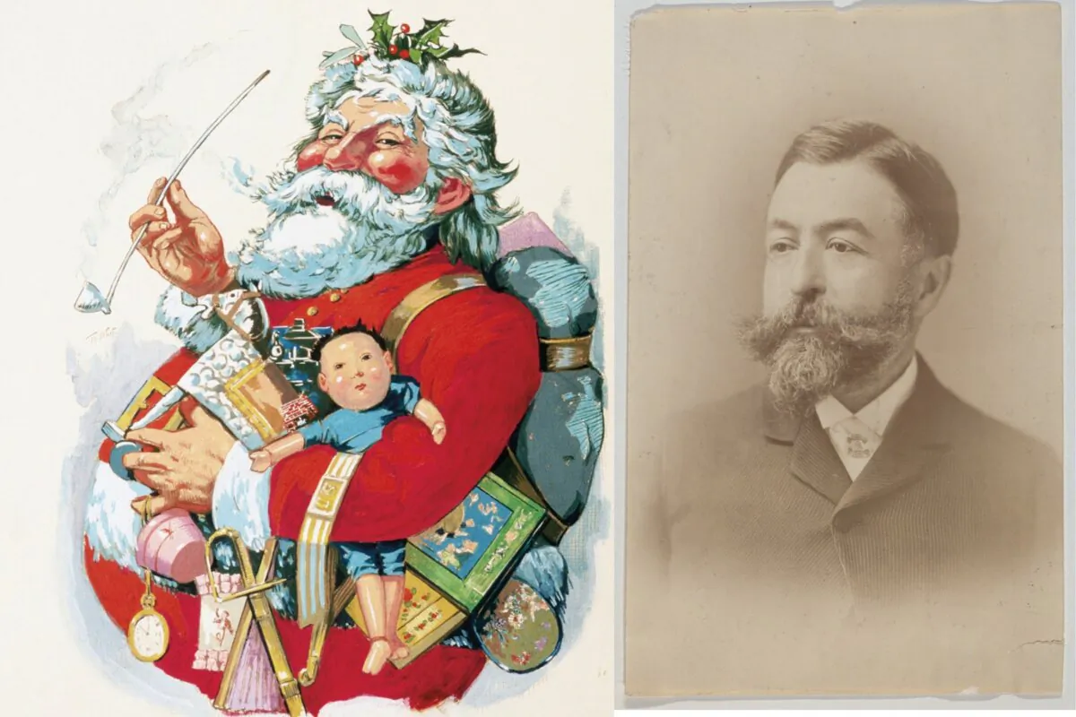 “Merry Old Santa Claus” by Thomas Nast, 1863.  (Public Domain)