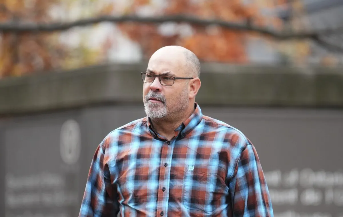 Chris Barber arrives to the Ottawa Courthouse in Ottawa on Nov. 3, 2023. (The Canadian Press/Sean Kilpatrick)