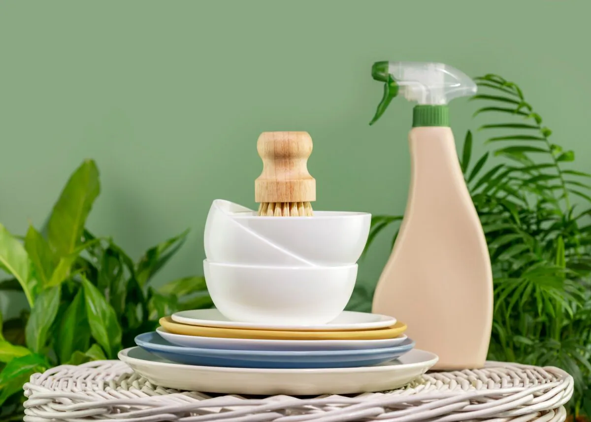 Make your own mighty dish washing spray. (Kristina Kuptsevich/Shutterstock)