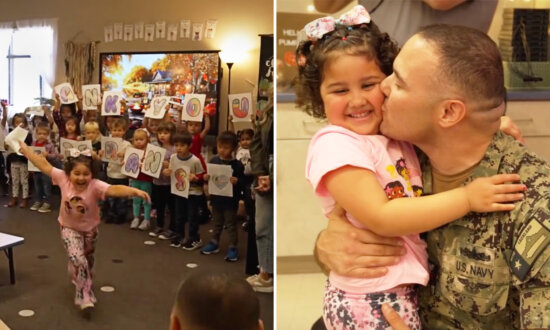 'I Couldn't Hold Myself Back': Military Dad Surprises Daughter at Pre-K in a Joyful Reunion