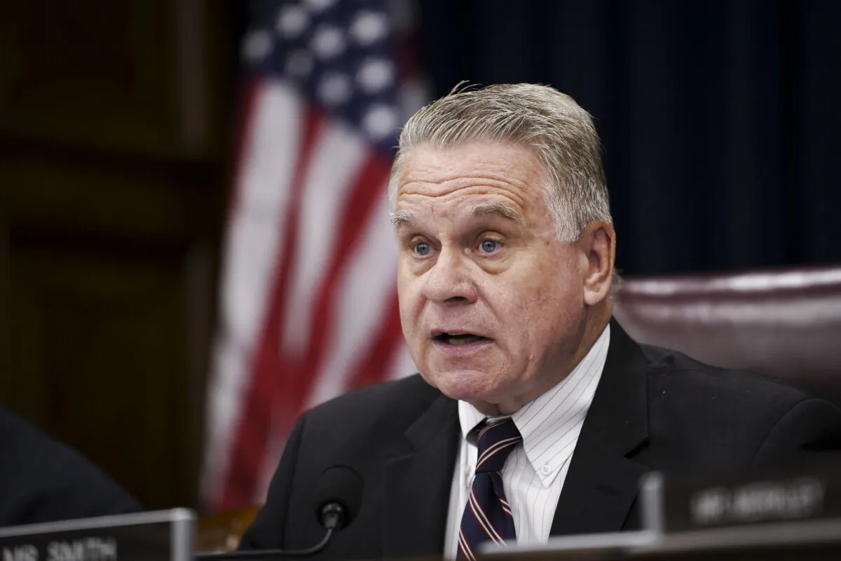 Rep. Chris Smith (R-N.J.) speaks during a hearing on “Corporate Complicity: Subsidizing the PRC’s Human Rights Violations” in Washington on July 11, 2023. (Madalina Vasiliu/The Epoch Times)