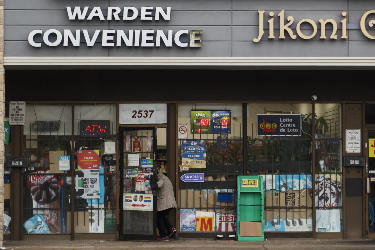 The RCMP is investigating "reports of criminal activity" related to foreign police stations after Spain-based human rights group Safeguard Defenders reported that China is operating more than 50 overseas station including three in the Greater Toronto Area. Here, one of the GTA locations noted is a convenience store in Scarborough, on Oct. 31, 2022. (The Canadian Press/Cole Burston)