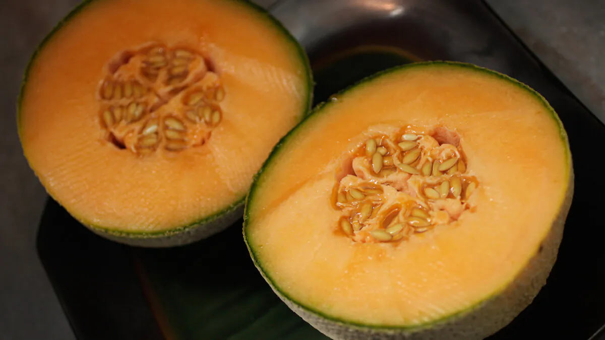 In this photo illustration a cantaloupe is seen sliced open on September 29, 2011 in Miami, Florida. (Photo Illustration by Joe Raedle/Getty Images)
