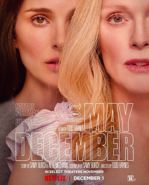 Movie poster for "May December." (Francois Duhamel /Netflix)