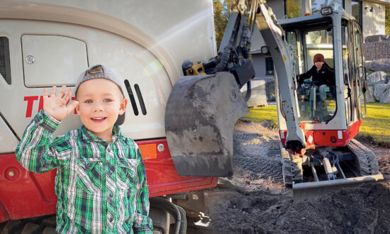 VIDEO: 3-Year-Old Swedish Boy Operates an Excavator Like a Pro, His Parents Say It's 'Unique'