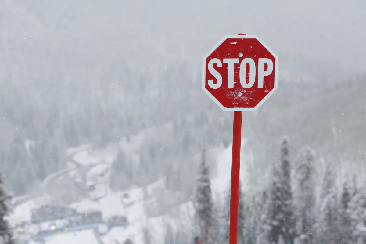 Due to the heavy snowfall, races at the Audi FIS Alpine Ski World Cup Men's Downhill were canceled in Beaver Creek, Colo., on Dec. 1, 2023. (Alexis Boichard/Agence Zoom/Getty Images)