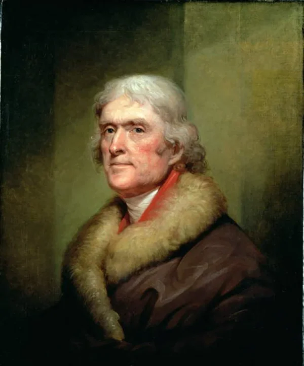 Thomas Jefferson in coat