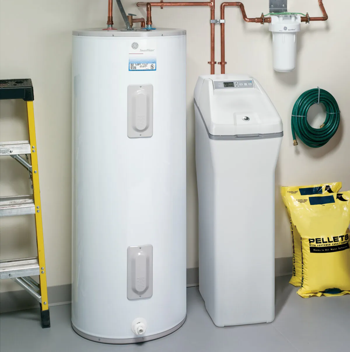 A water softener reduces soap film around rings in sinks, bathtubs and washing machines. (General Electric/TNS)