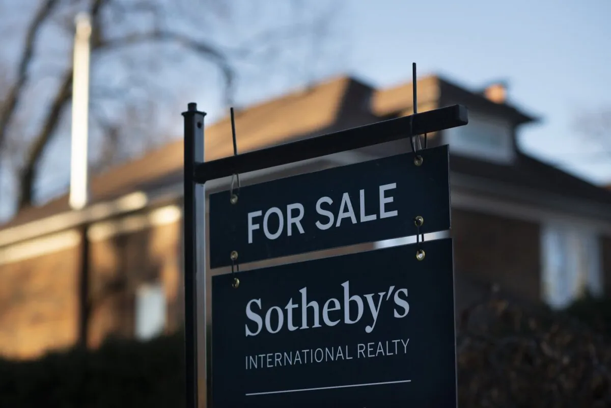 A real estate sale sign is shown in a west-end Toronto neighbourhood on March 7, 2020. (The Canadian Press/Graeme Roy)