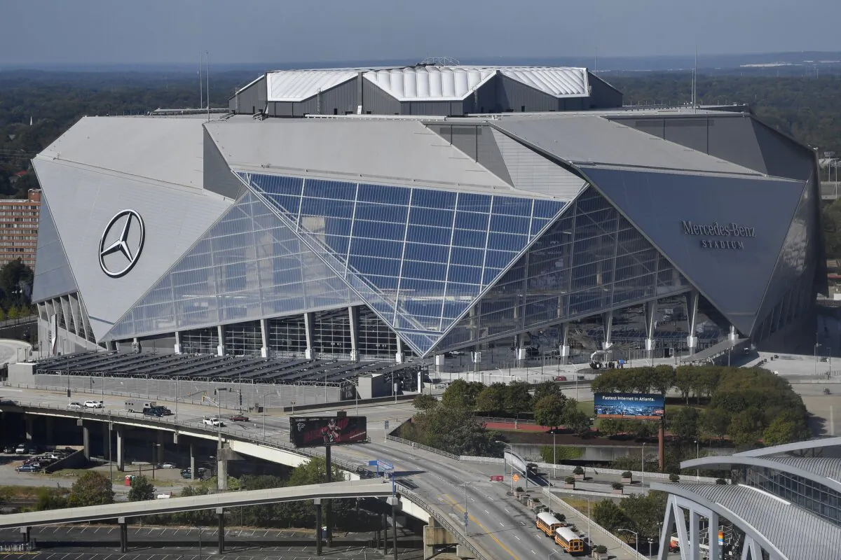 Mercedes-Benz Stadium in Atlanta will host the opening game and South Florida's Hard Rock Stadium gets the final when Copa América returns to the United States in 2024. (Mike Stewart/AP Photo)