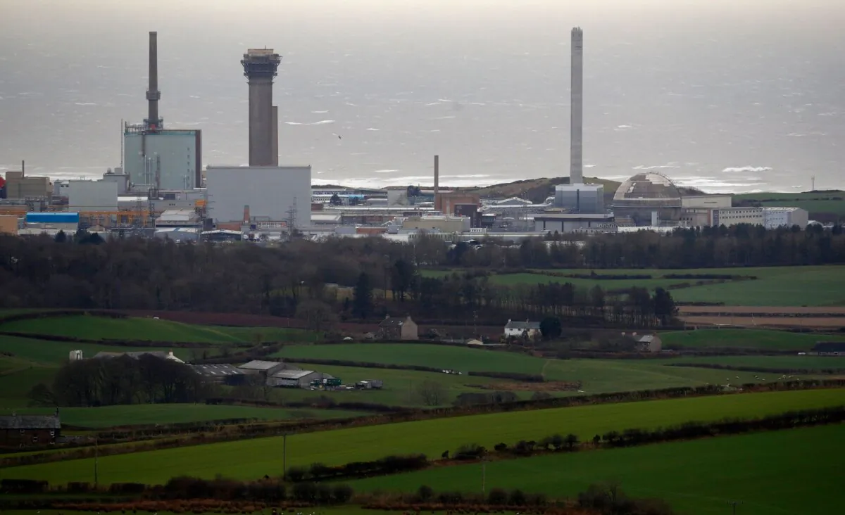 Undated file photo showing a general view of Sellafield Nuclear power plant, in Cumbria, England. (Peter Byrne/PA)