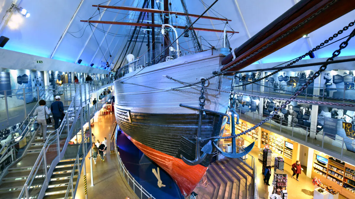 Visitors to Oslo’s Fram Museum can explore the Fram, the vessel that took Norwegian explorer Roald Amundsen to Antarctica, where in 1911 he and his team were the first people to reach the South Pole. (Cameron Hewitt/TNS)