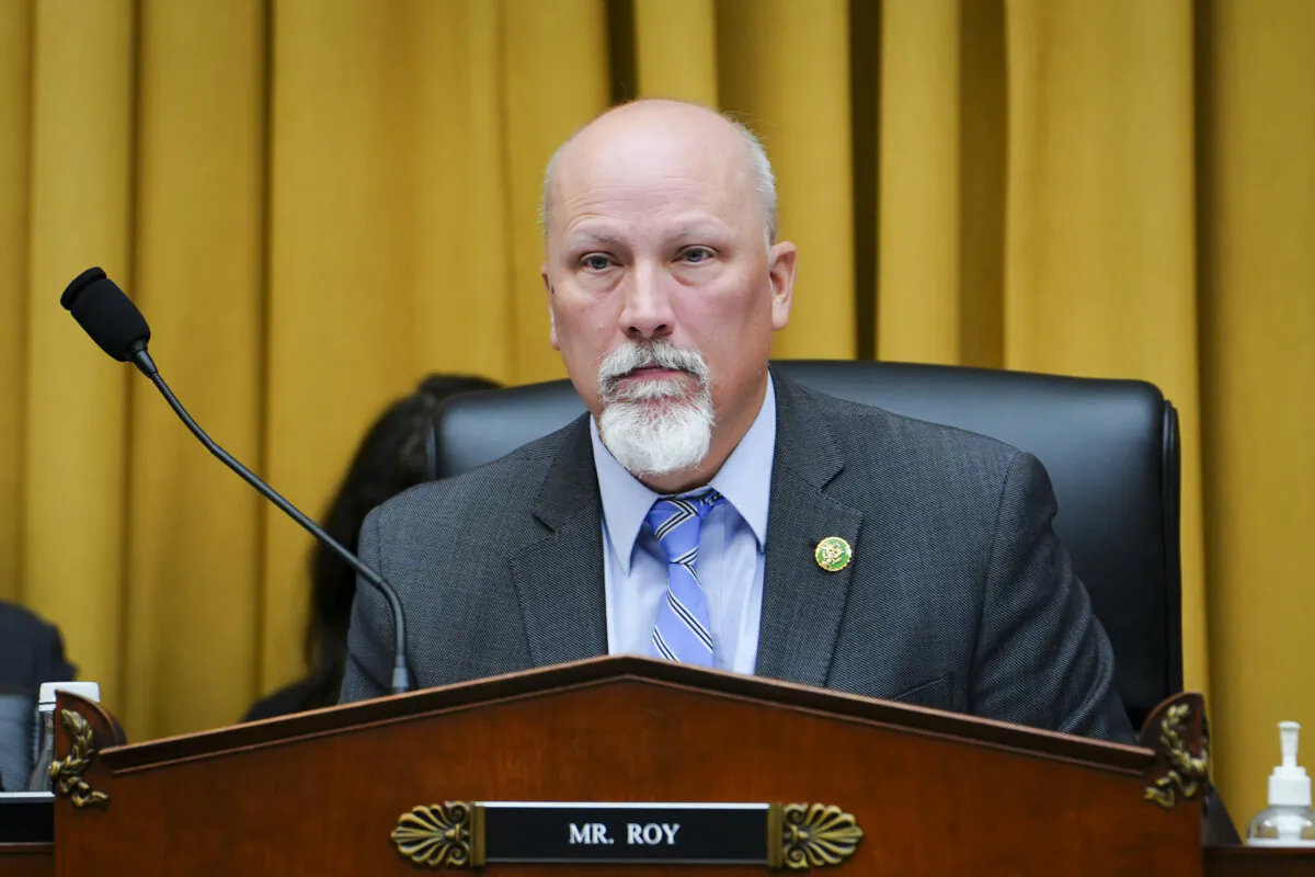 Rep. Chip Roy (R-Texas) listens during a hearing in Washington on Dec. 5, 2023. (Madalina Vasiliu/The Epoch Times)