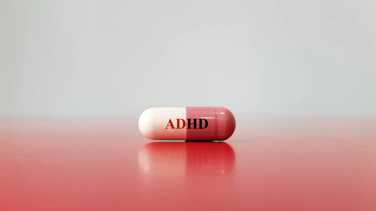 Undated image of a capsule with the letters ADHD across the side. (Joel Bubble Ben/Shutterstock)