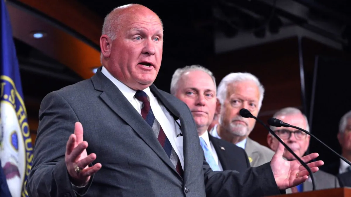 U.S. Rep. Glenn "GT" Thompson speaks following a meeting on the Fiscal Responsibility Act in the House Visitors Center Studio of the U.S. Capitol in Washington on May 30, 2023. (Mandel Ngan/AFP via Getty Images)