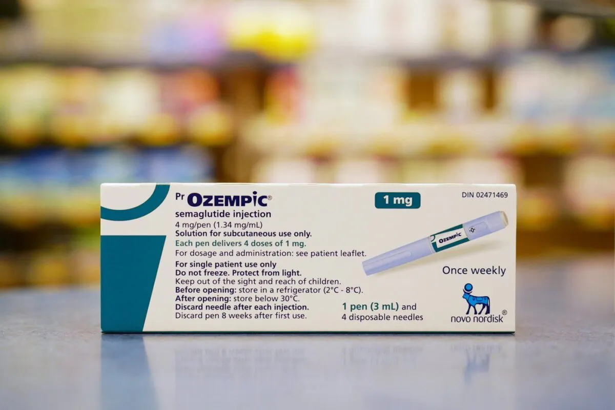 Diabetes drug Ozempic is shown at a pharmacy in Toronto on April 19, 2023. (The Canadian Press/Joe O'Connal)