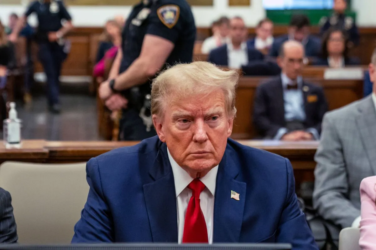 Former President Donald Trump attends his trial in the New York Supreme Court in New York City on Dec. 7, 2023. (David Dee Delgado/Getty Images)