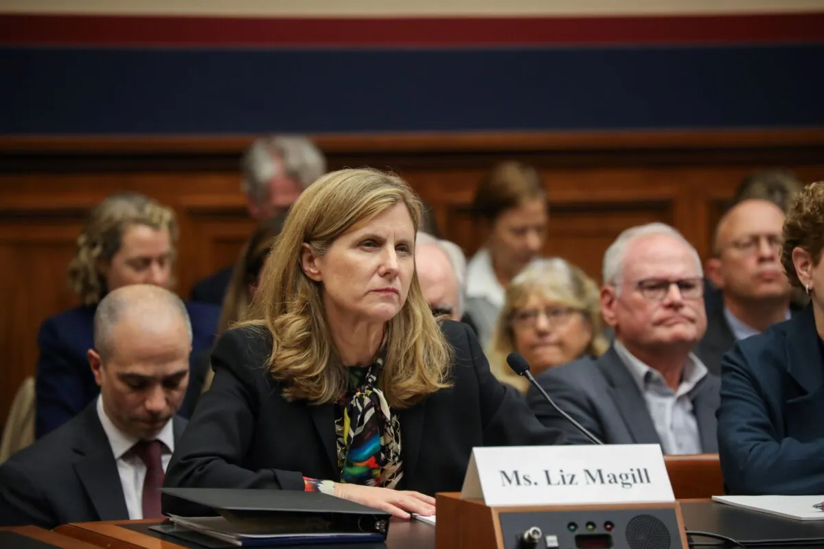 University of Pennsylvania President Elizabeth Magill testifies before Congress on Dec. 5, 2023. (Courtesy of the House Education and the Workforce Committee)