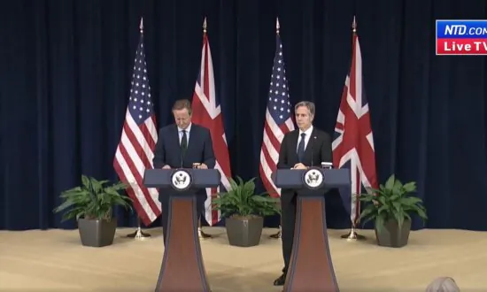 Blinken Hosts Britain’s Cameron at State Department