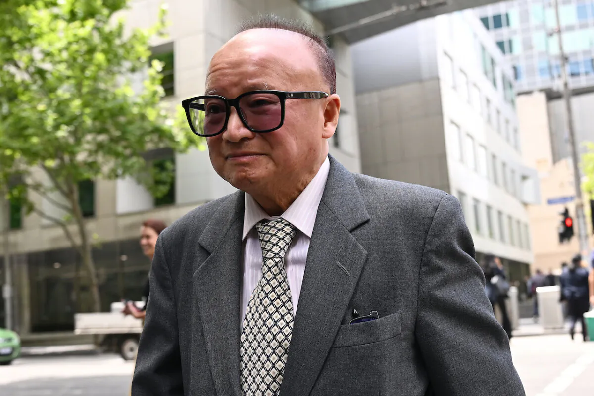 Former Liberal Party candidate Di Sanh Duong leaves the County Court of Victoria in Melbourne, Australia, on Nov. 20, 2023. (AAP Image/Joel Carrett)