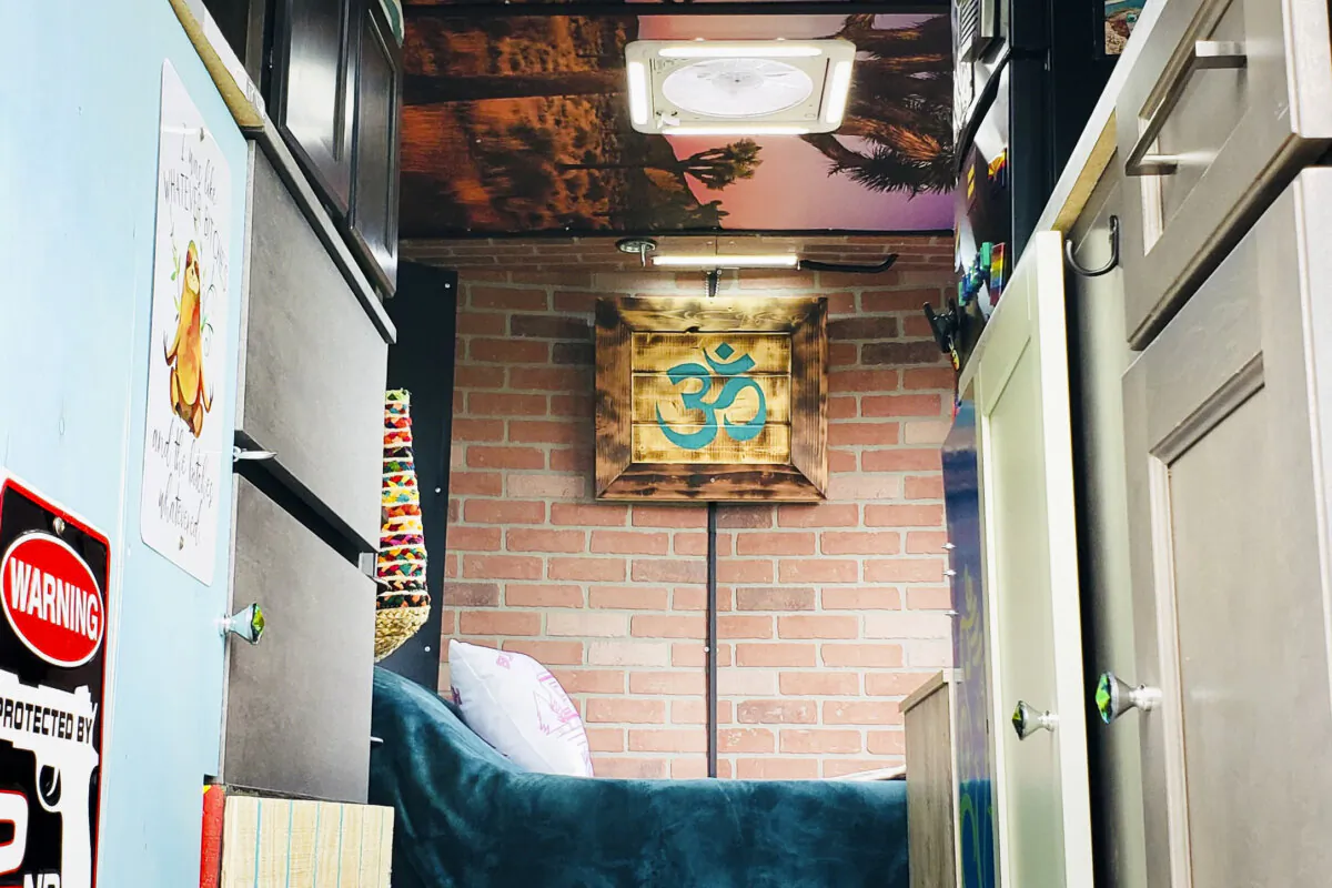 Sydnee Larken’s converted cargo trailer. (Courtesy of Syndee Larken)