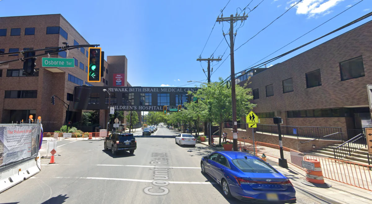 Newark Beth Israel Hospital in Newark, N.J., in June 2022. (Google Maps/Screenshot via The Epoch Times)