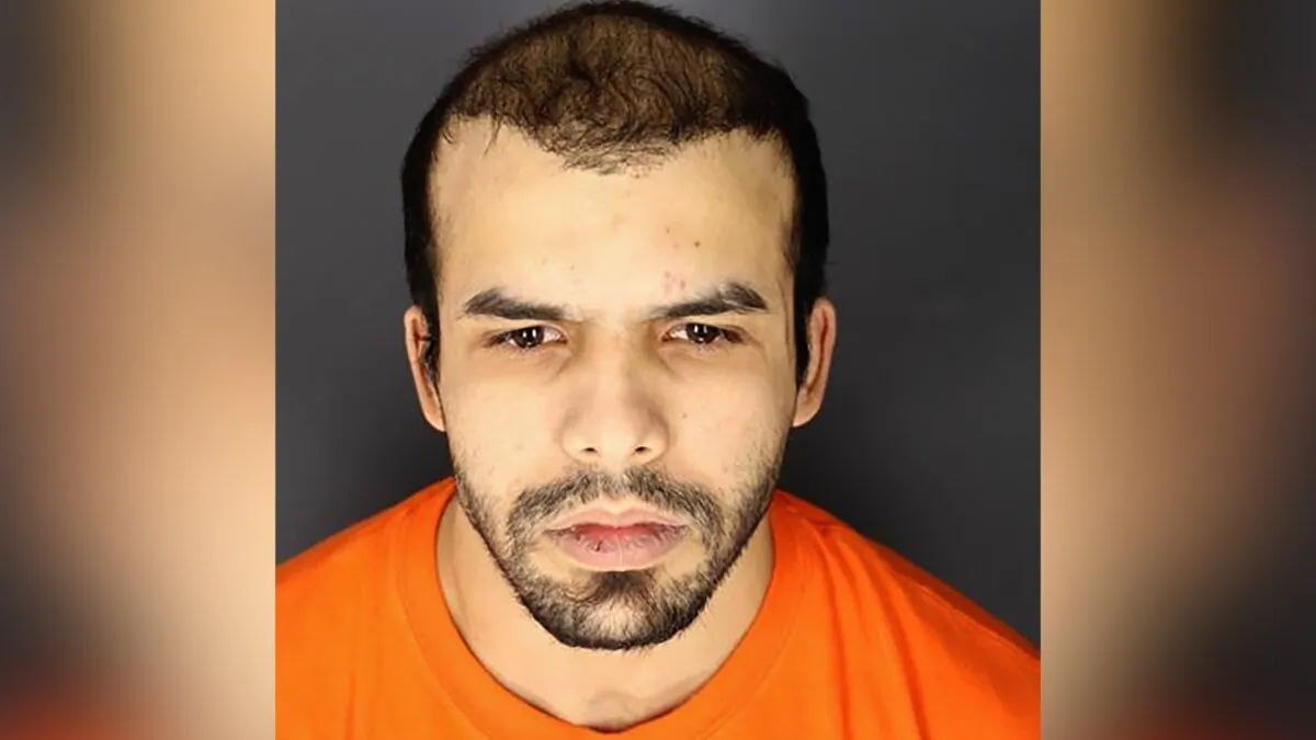 This photo provided by the Albany County Sheriff's office shows Mufid Fawaz Alkhader, who was arrested for firing gunshots outside a Jewish temple in Albany, N.Y., on Dec. 7, 2023. (Albany County Sheriff via AP)
