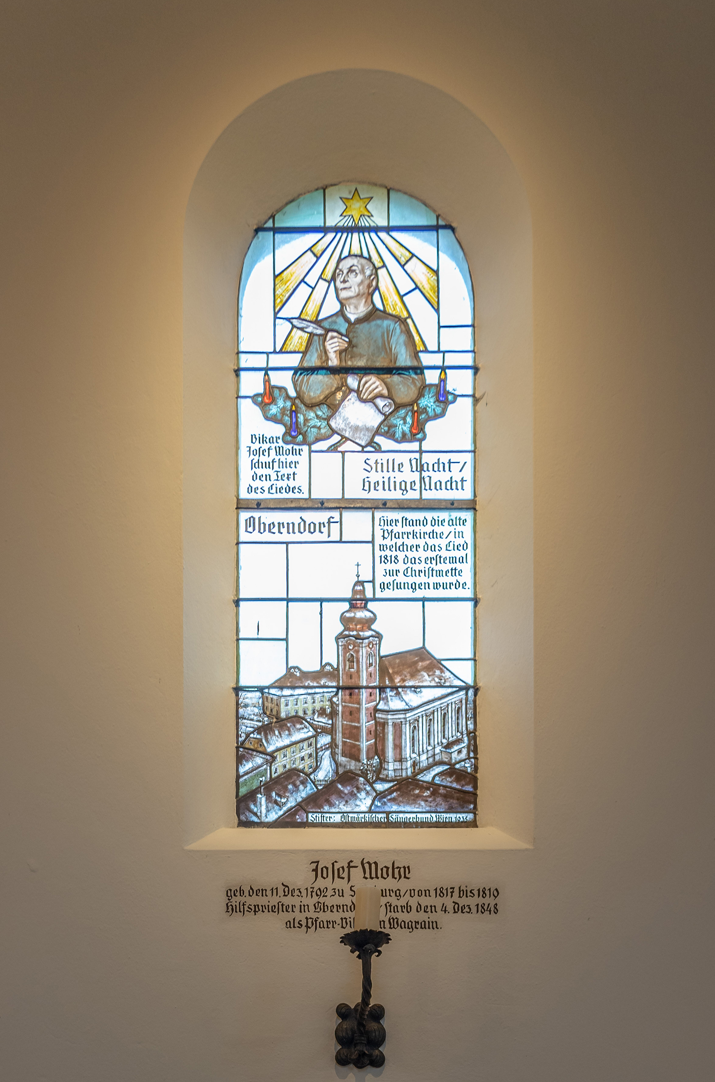 Silent Night Stained Glass