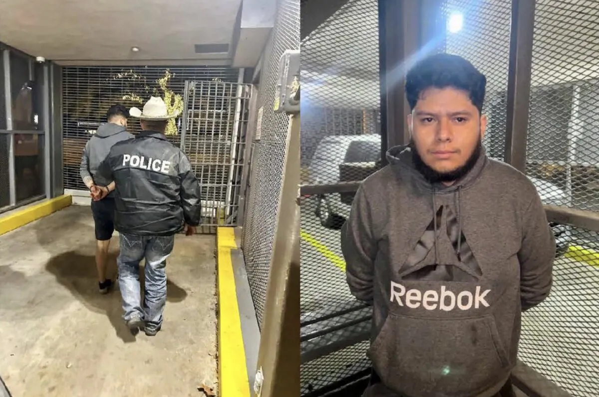 Capital murder suspect Rafael Govea Romero being transported to Jackson County Jail in Edna, Texas, on Dec. 9, 2023. (Edna Police Department/Facebook)