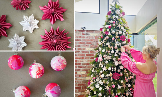 Creative Mom Saves $2,250 by Hand Making 350 Decorations for Her Christmas Tree