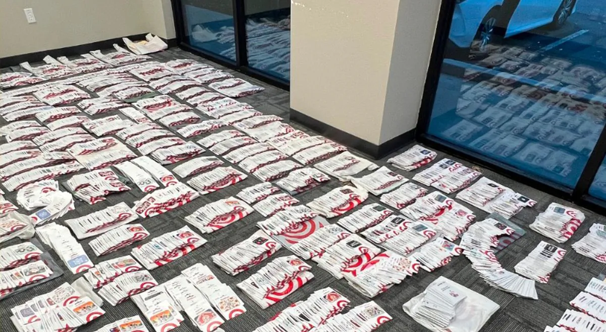 Officials across the United States have warned about a new gift card scam known as card draining as some holiday shoppers opt to buy them as Christmas gifts. (Courtesy of the Sacramento Sheriff's Office)