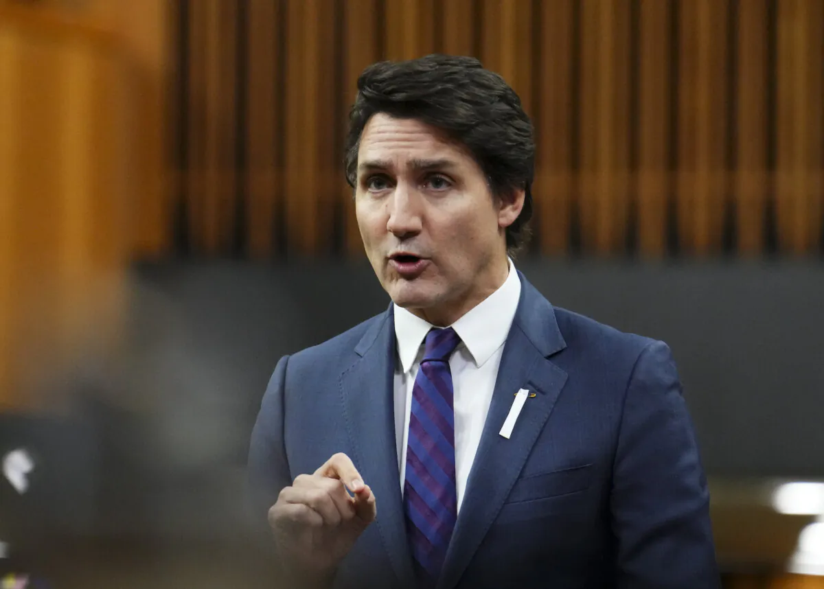 Prime Minister Justin Trudeau rises during question period in the House of Commons on Parliament Hill in Ottawa on Dec. 6, 2023. (The Canadian Press/Sean Kilpatrick)