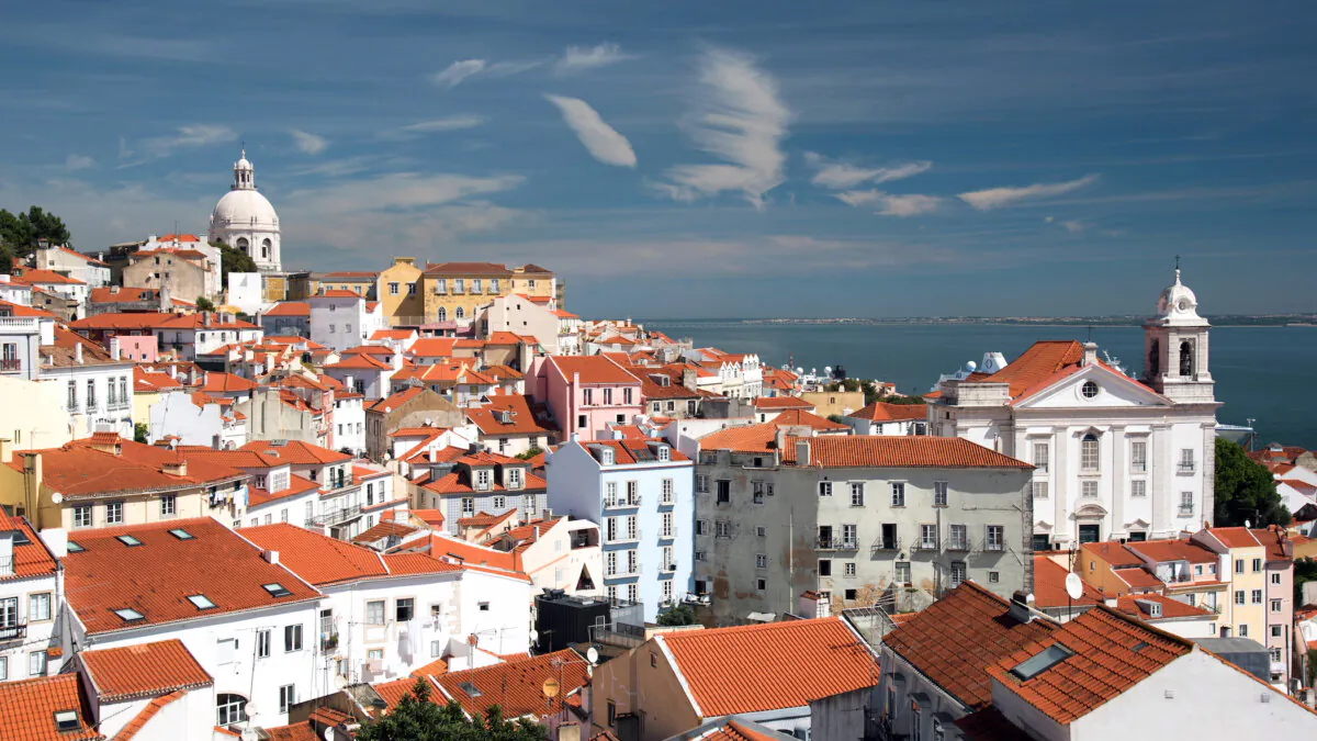 View from Largo Santa Luzia Miradouro Santa Luzia. Breathtaking views are bountiful in this city of red-tiled roofs on the yawning mouth of the Tejo River. (Cameron Hewitt/TNS)