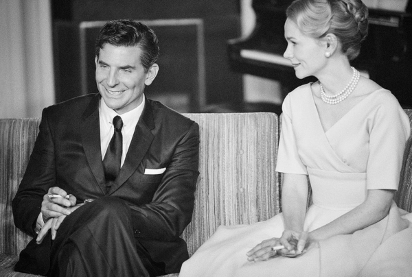 man and woman on couh in MAESTRO