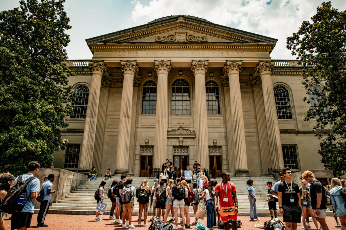 The campus of the University of North Carolina Chapel Hill in Chapel Hill, N.C., on June 29, 2023. (Eros Hoagland/Getty Images)