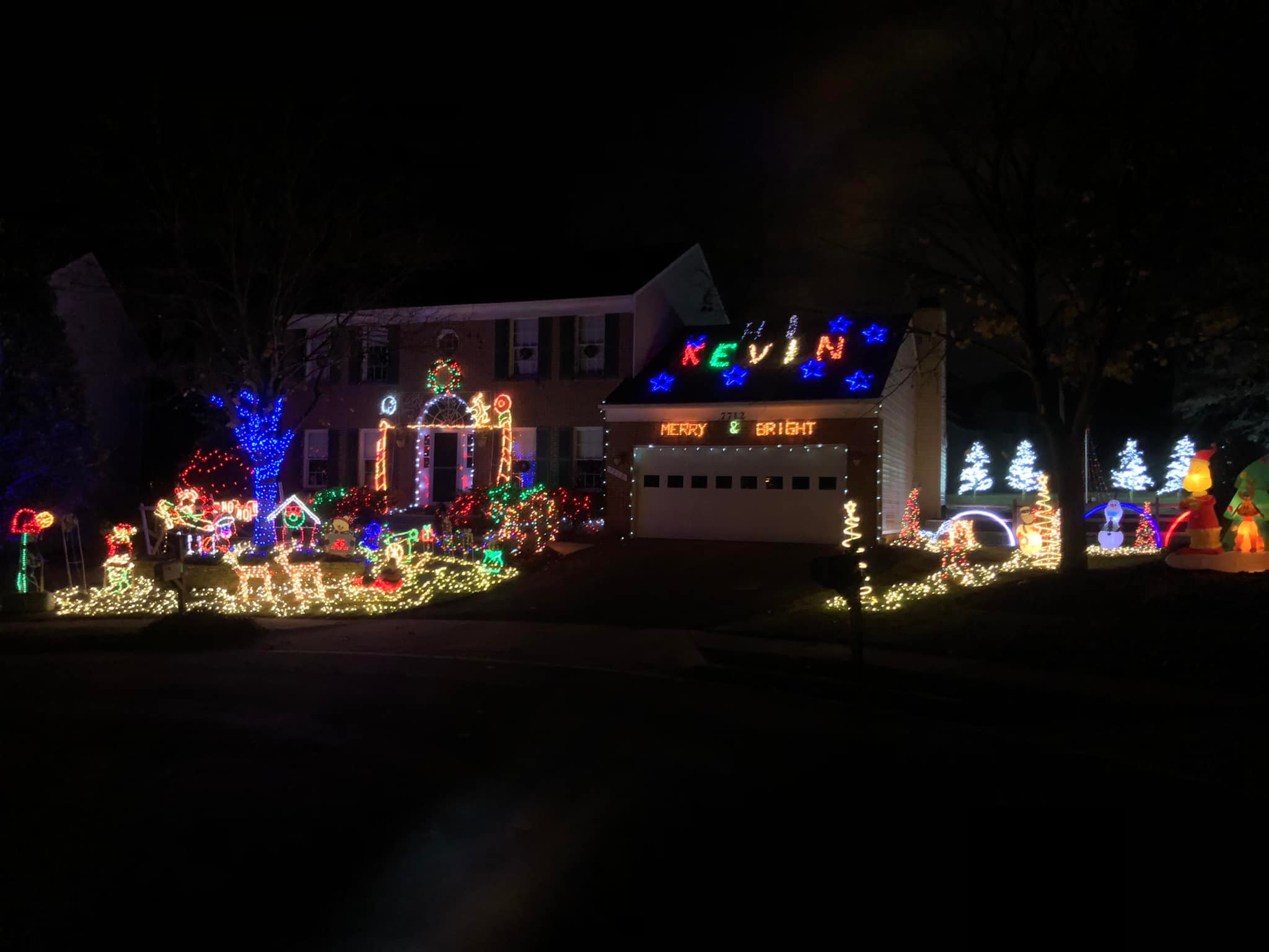 The Hi-Kevin light display from 2021.