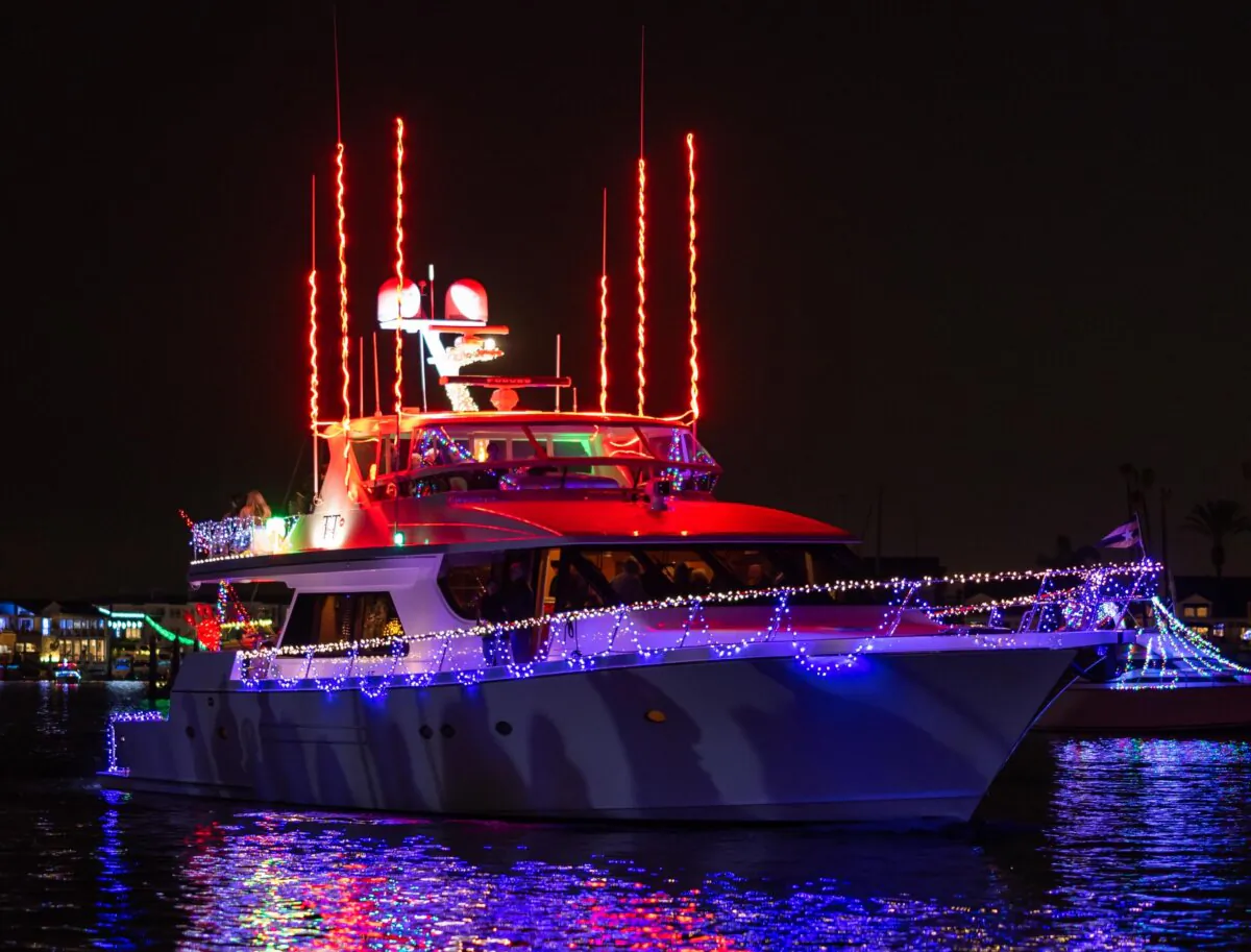 The 2022 Newport Beach Christmas Boat Parade. (Courtesy of Visit Newport Beach)