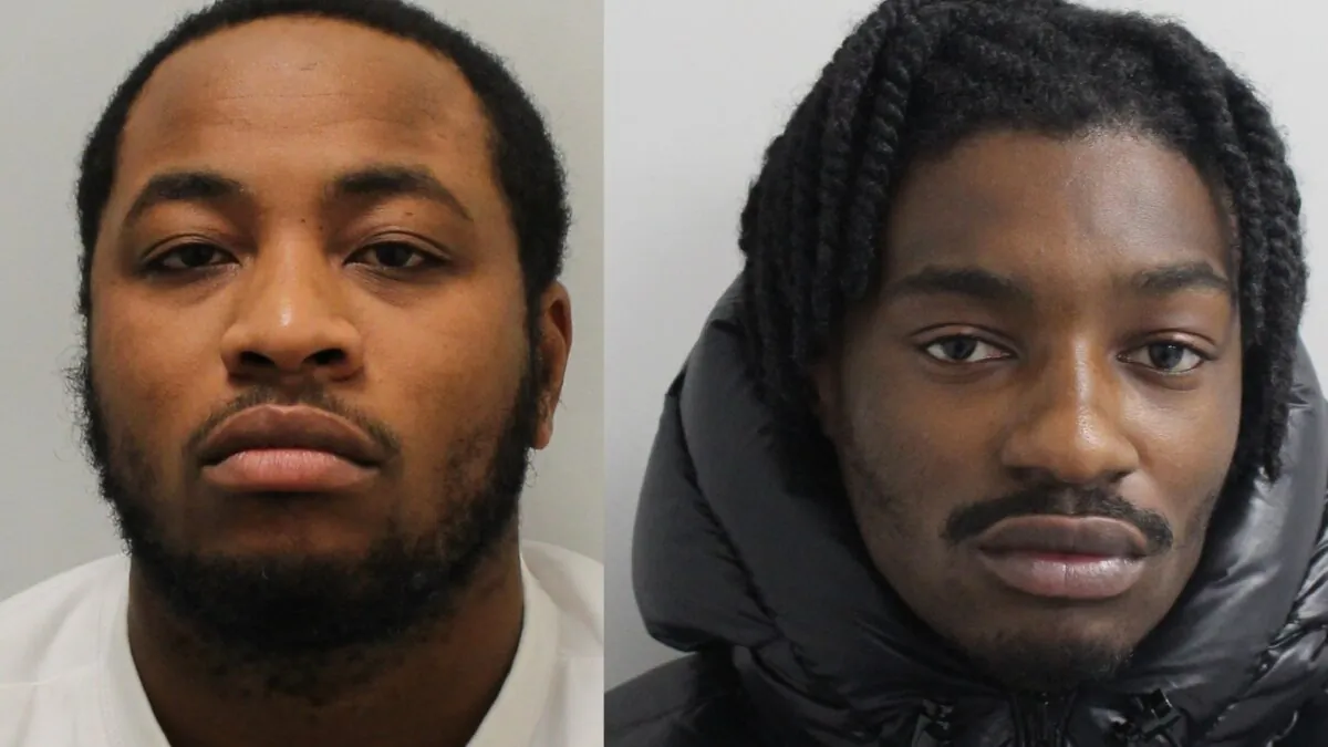 Undated mugshots of Kammar Henry-Richards (L) - a drill rapper better known as Kay-O - and Jeffrey Gyimah (R) - a drill artist known as Hitman, who were convicted of murder at the Old Bailey in London on Dec. 12, 2023. (Metropolitan Police)