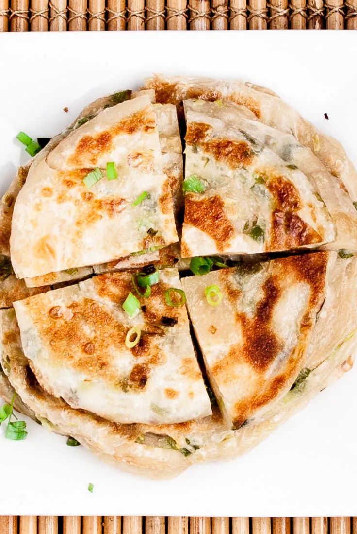 Aromatic and savory scallion pancakes. (Courtesy of Amy Dong)