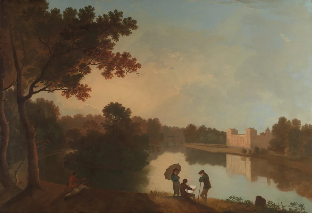 "Wilton House from the Southeast," between 1758–1760, by Richard Wilson. Oil on canvas. Yale Center for British Art, 	
New Haven, Connecticut. (Public Domain)